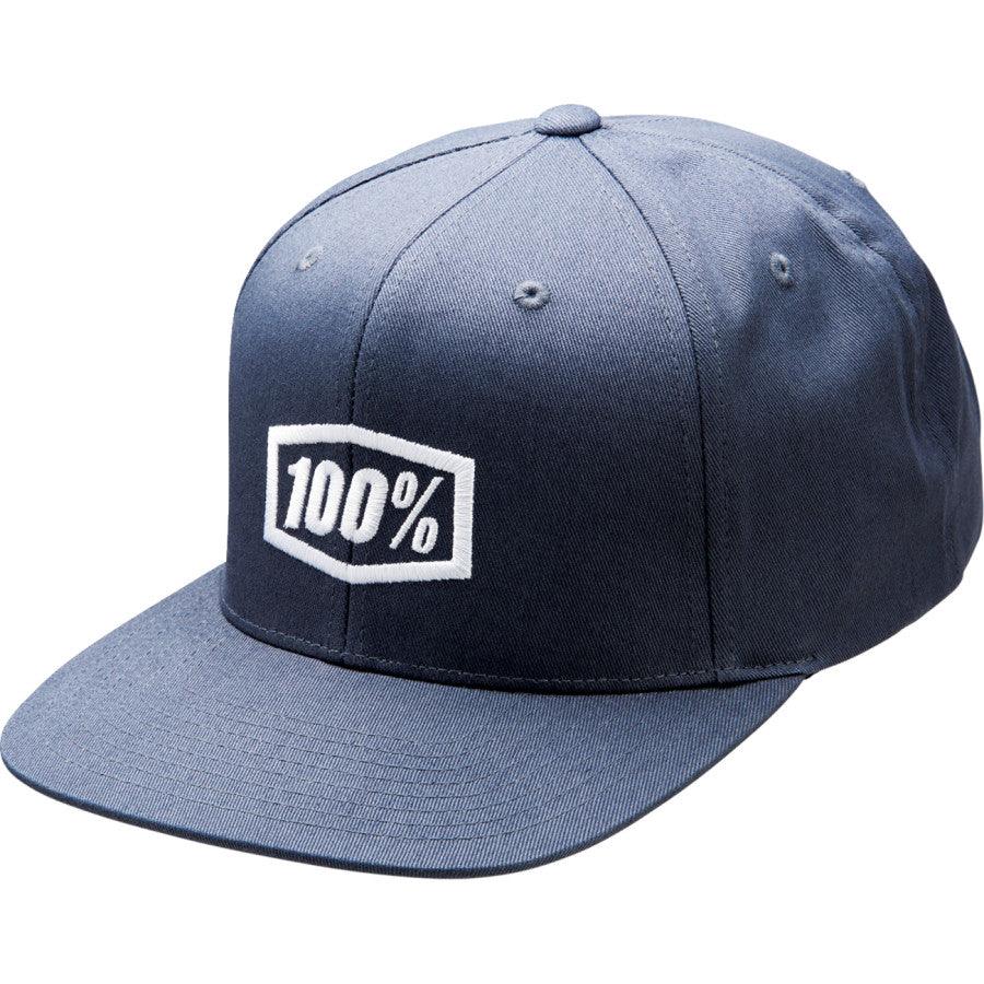 100% Icon Snapback Hat - Heather Charcoal
