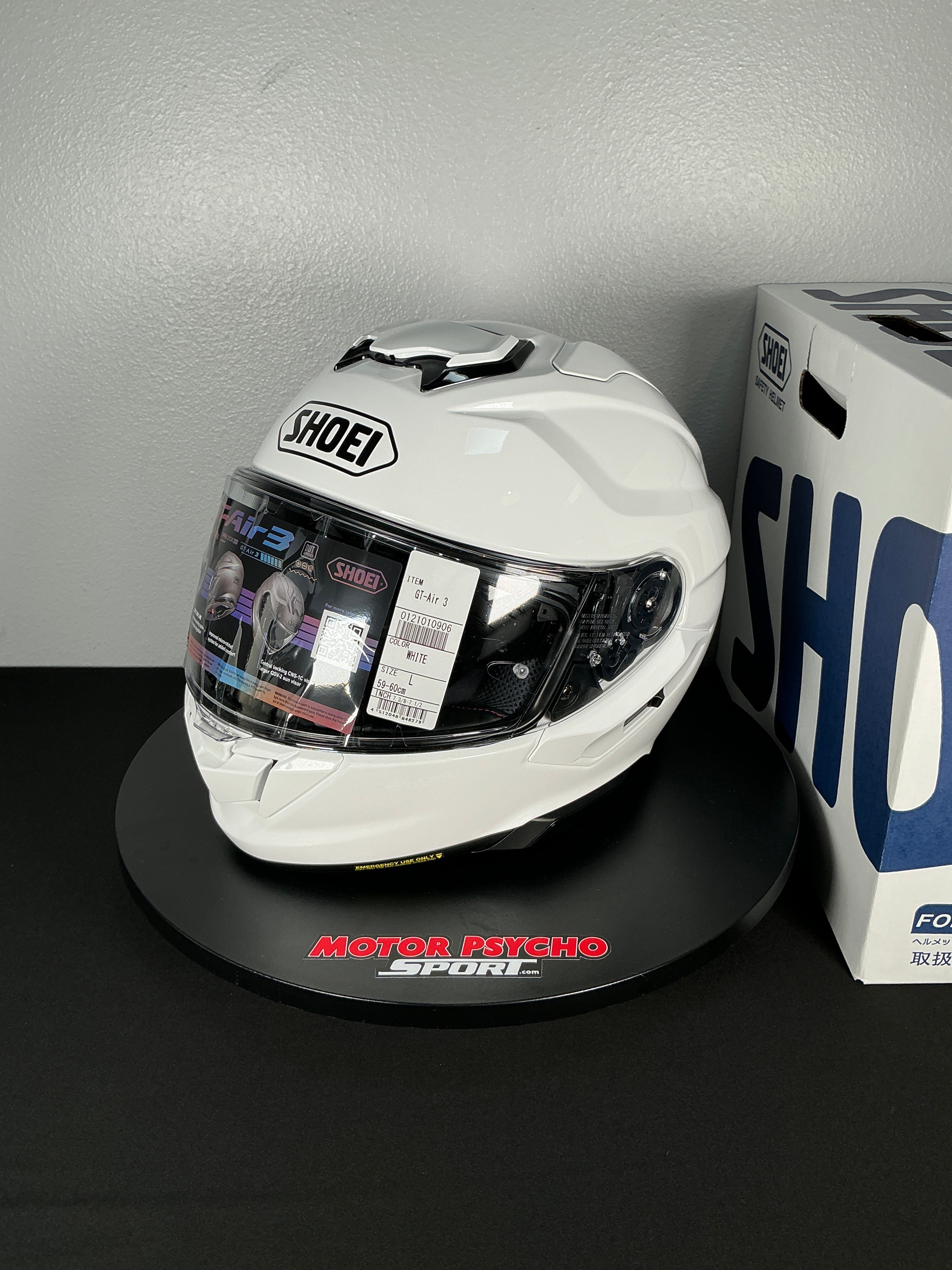 shoei gt air white helmet Shoei GT-Air 3 Helmet - Gloss White - Size Large