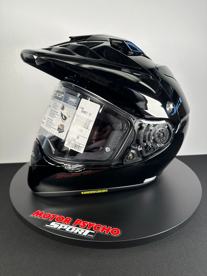 Shoei Hornet X2 Adventure Helmet - Black - Size Medium - USED / OPEN BOX