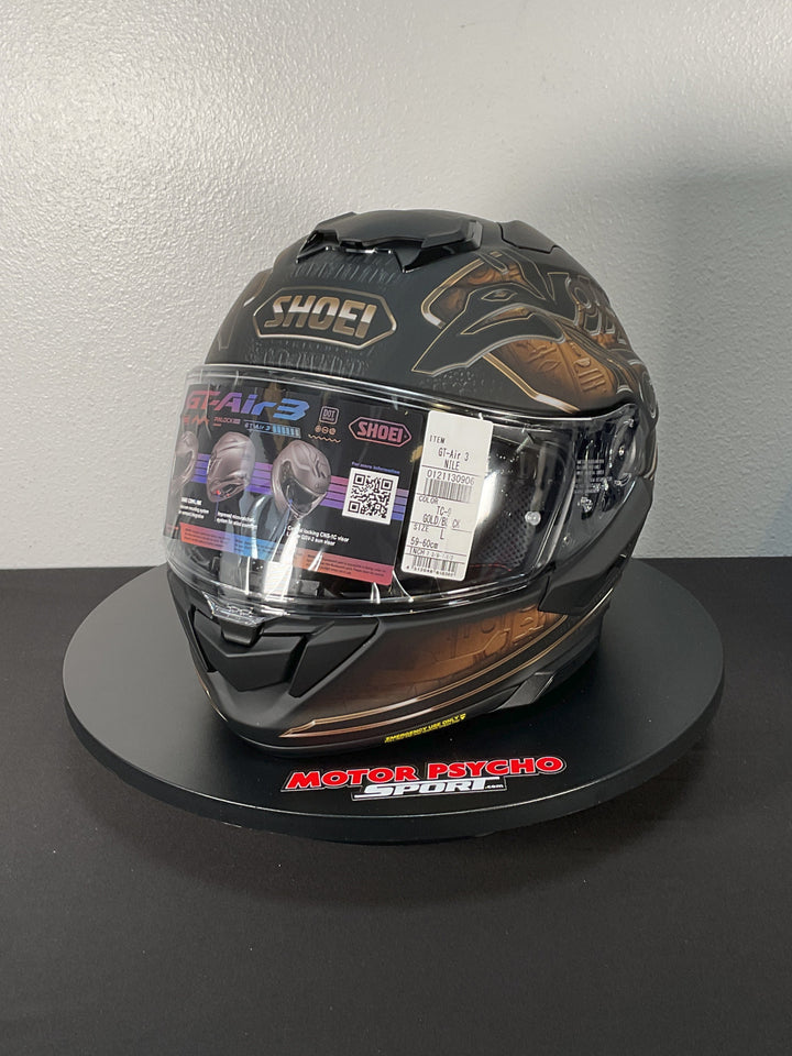 Shoei GT-Air 3 Nile Helmet - TC-9 Black/Copper - Size  L - USED / OPEN BOX