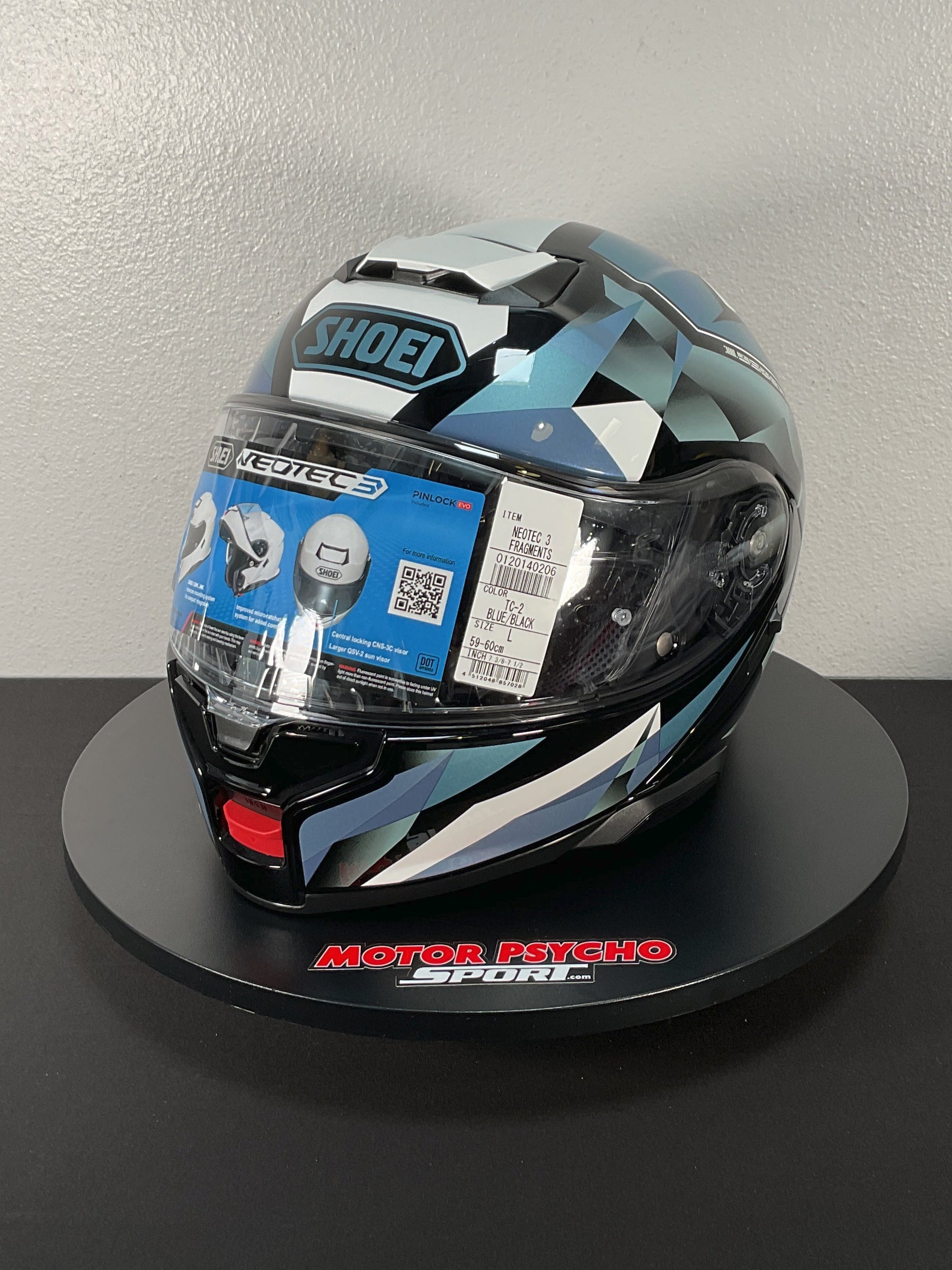 shoei neotec 2 blue Shoei Neotec 3 Fragments Modular Helmet - TC-2 - Size L