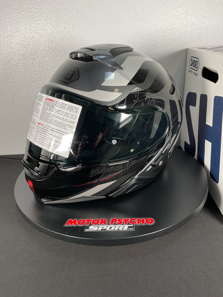 Shoei Neotec II MM93 Collection 2-Way Modular Helmet - TC-5 Black/Gray/Silver - Size Medium - USED GOOD