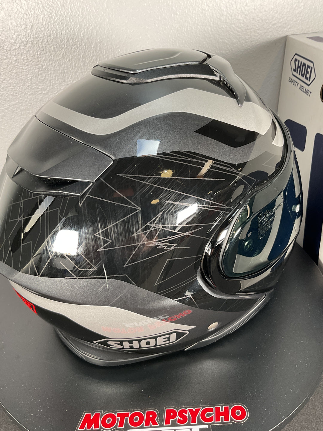 Shoei Neotec II MM93 Collection 2-Way Modular Helmet - TC-5 Black/Gray/Silver - Size Medium - USED GOOD