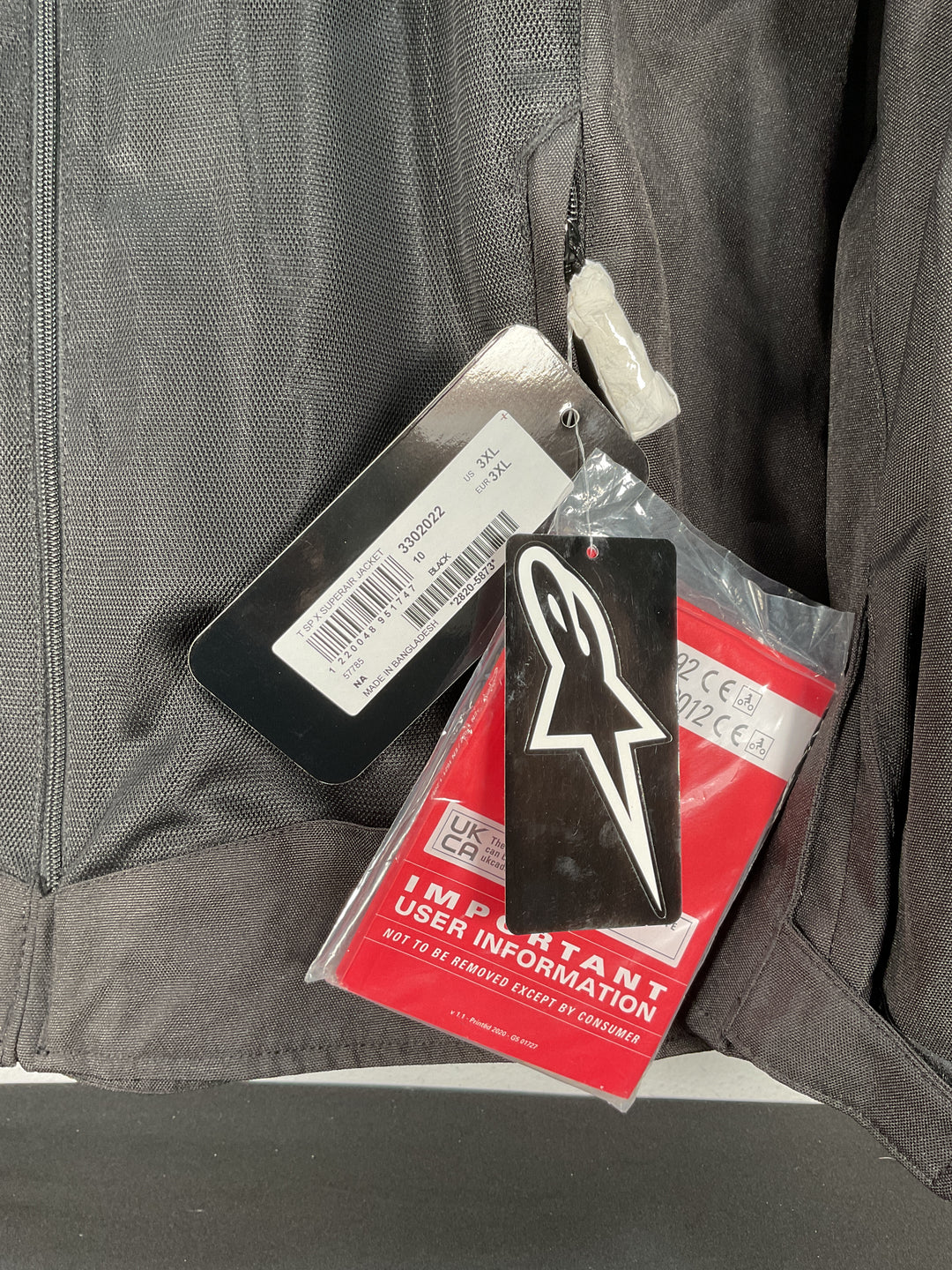 Alpinestars T SP X Superair Jacket - Black - Size 3XL - USED LIKE NEW