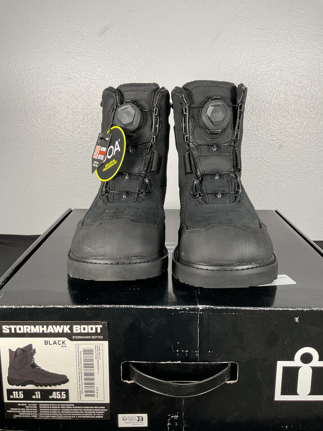 Icon Stormhawk Black Boots - Size 11.5 - Used Like New