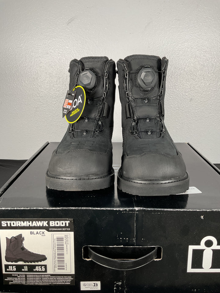 Icon Stormhawk Black Boots - Size 11.5 - Used Like New