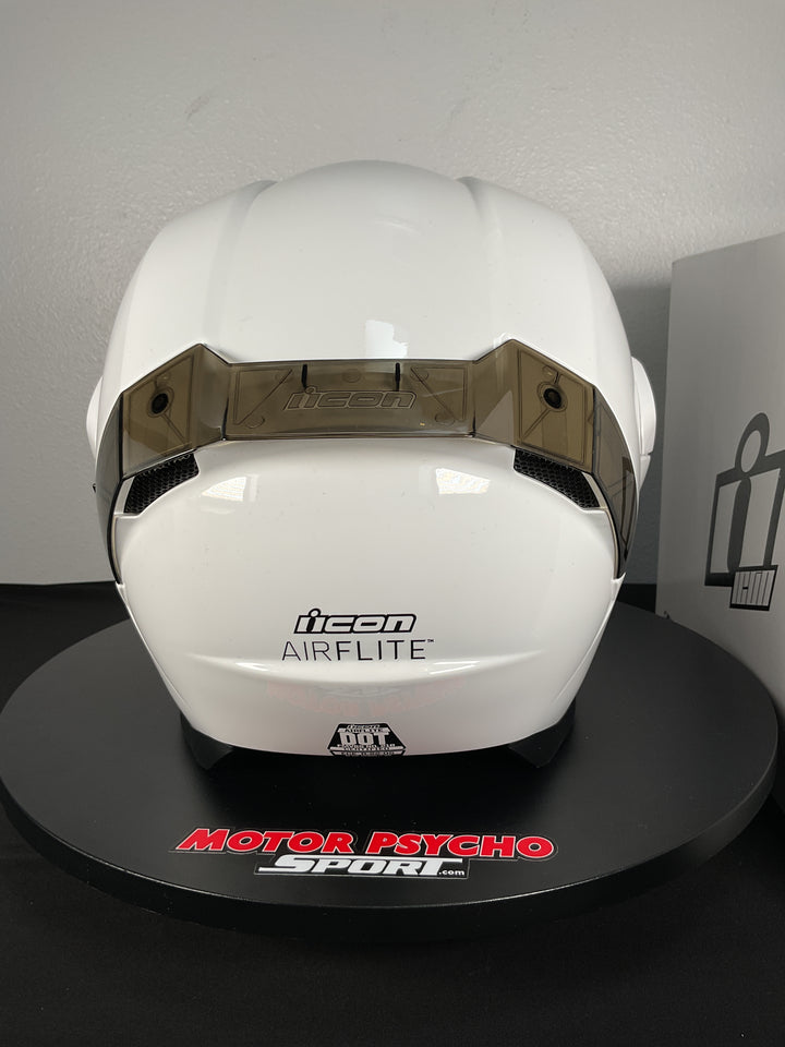 Icon Airflite Helmet - Size Medium -  Gloss White - Used Like New