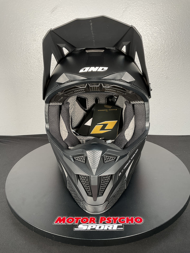 One Industries X-297 HELMET - FOCUS BLACK/WHITE - Size Large - OPEN BOX