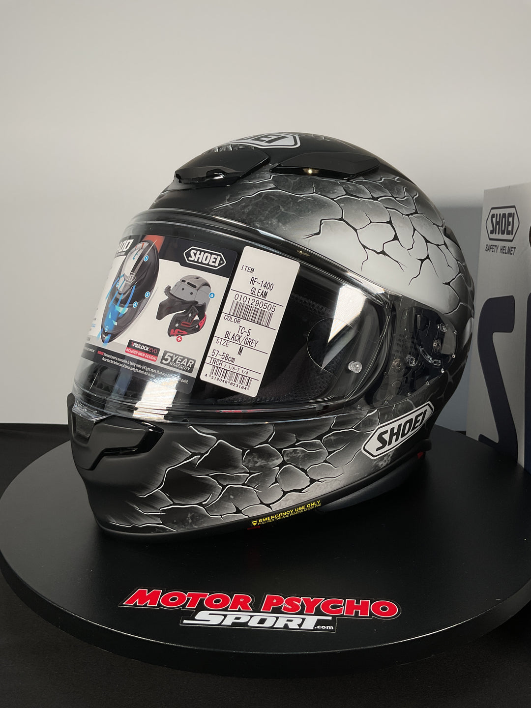 Shoei RF-1400 Gleam Helmet - TC-5 - Size Medium - Used Like New