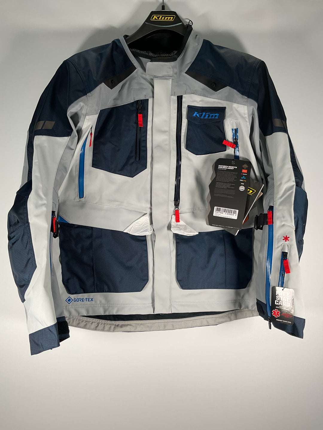 KLIM Carlsbad Jacket - Navy Blue - Cool Gray - Size 2X - OPEN BOX