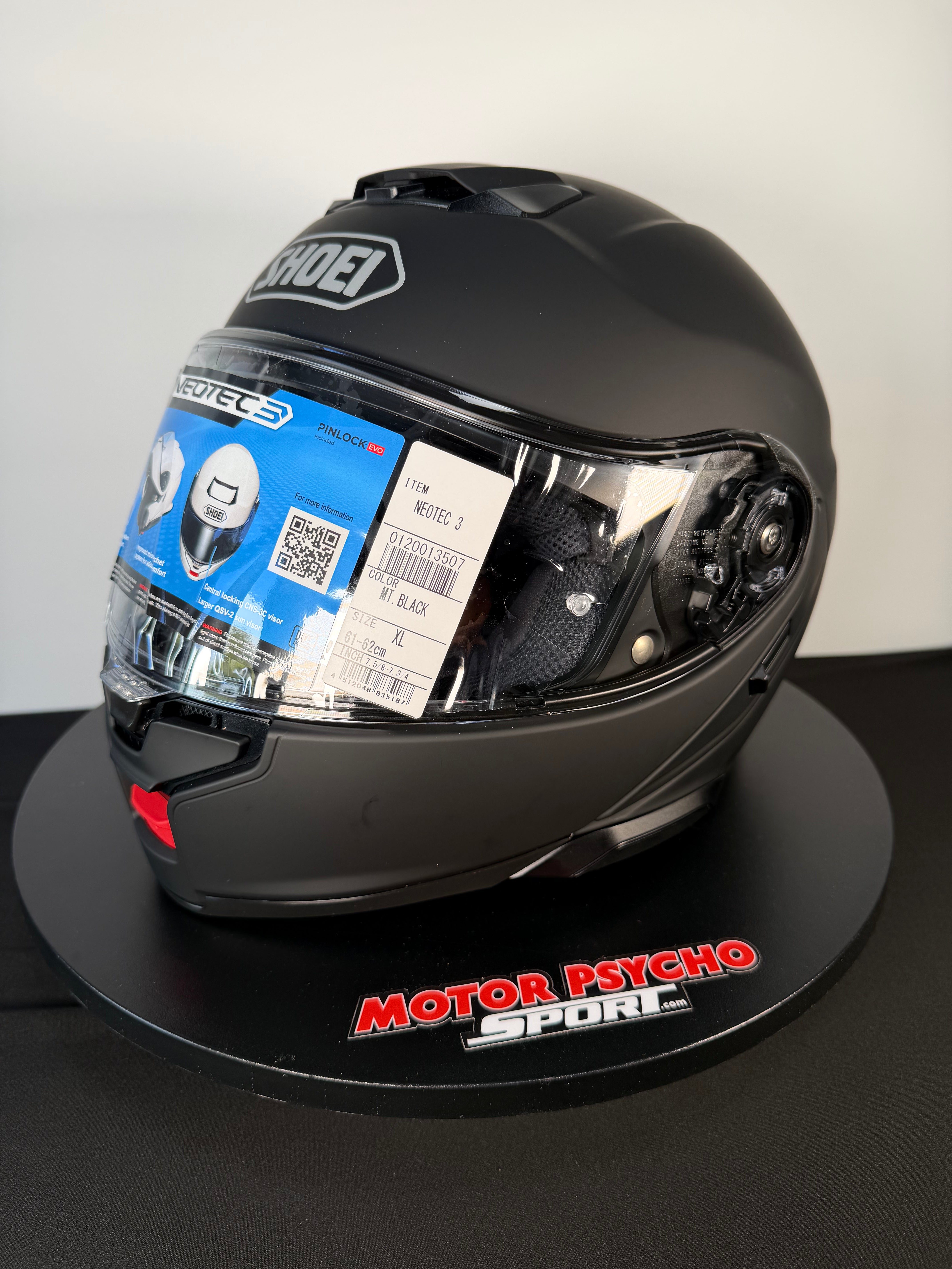 Shoei Neotec 3 Modular Helmet - Matte Black - Size XL - USED