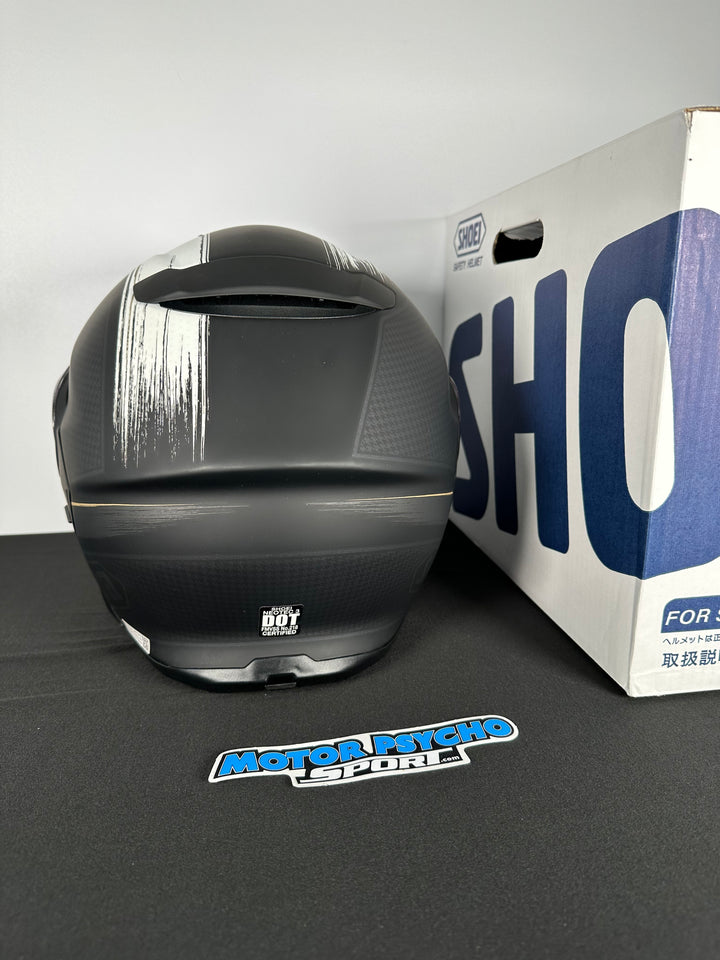 Shoei Neotec 3 Satori Modular Helmet - TC-5 Matte Black/White - Size Medium - USED / OPEN BOX