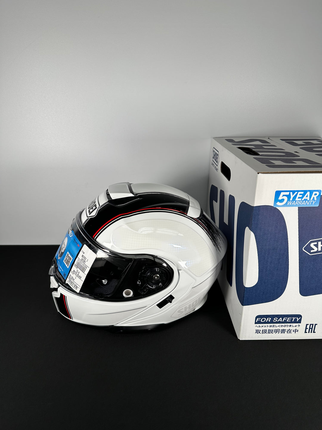Shoei Neotec 3 Satori Modular Helmet - TC-6 White/Black - Size Large - USED / OPEN BOX