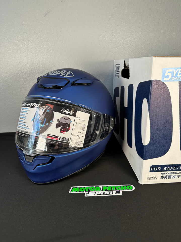 Shoei RF-1400 Helmet - Matte Blue - Size XL - USED / OPEN BOX