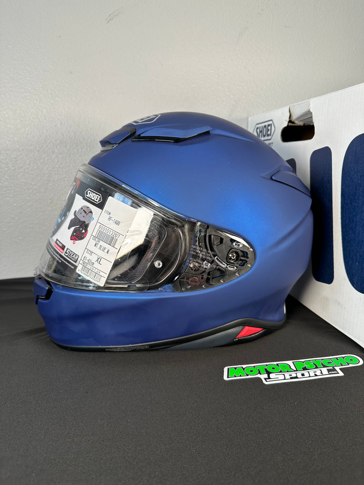 Shoei RF-1400 Helmet - Matte Blue - Size XL - USED / OPEN BOX