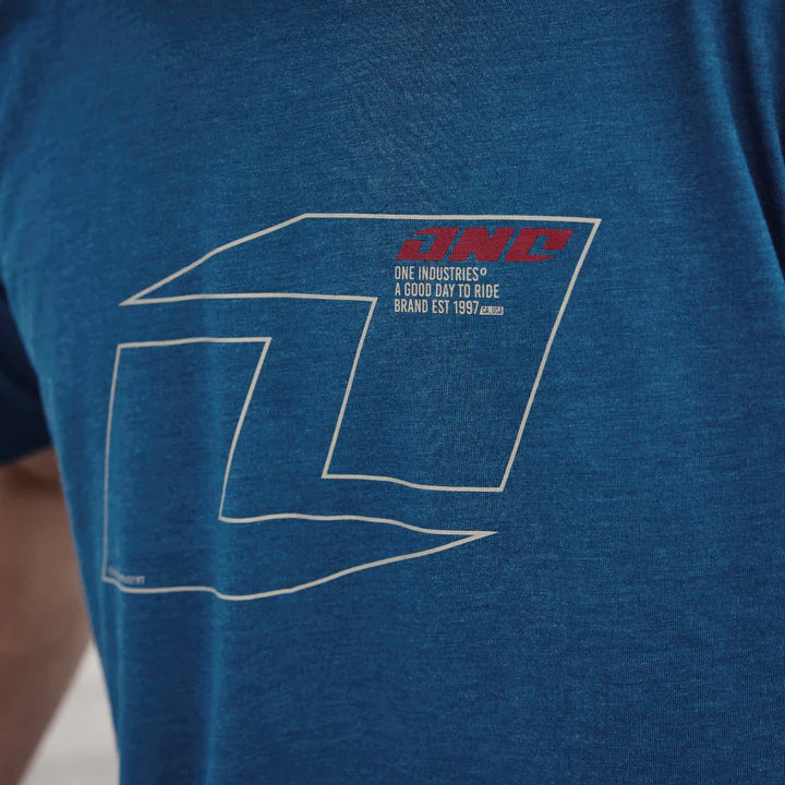 One Industries Vector Tee - Heather Cobalt