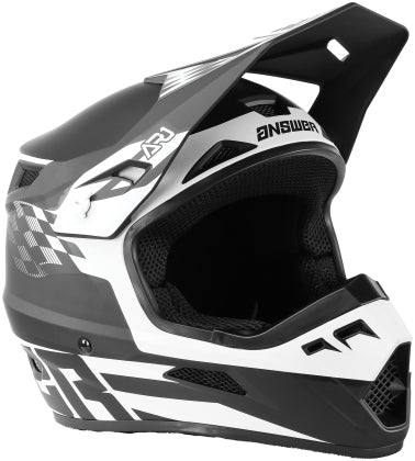ansr dirt bike helmet Answer 442896 - AR1 Sweep Helmet Black/White