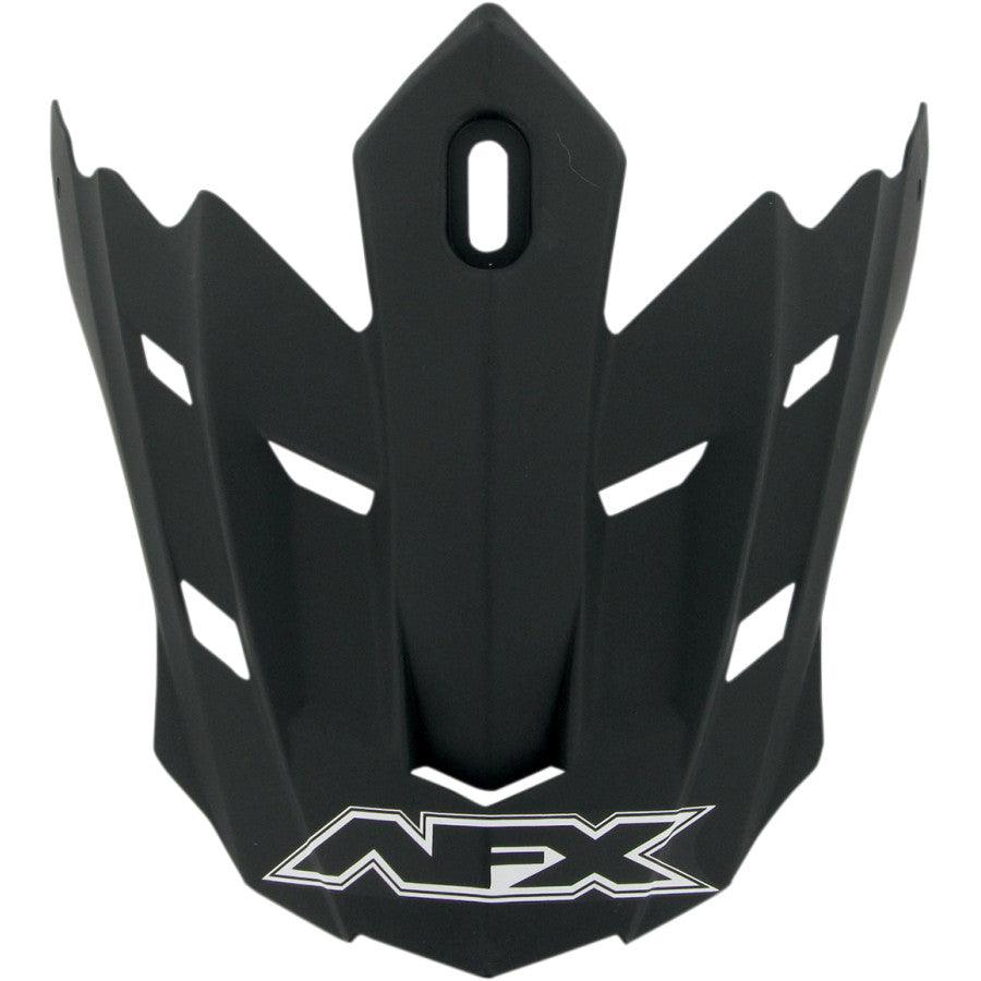 AFX FX-17/FX-17Y Helmet Peak — Solid - Flat Black - Motor Psycho Sport