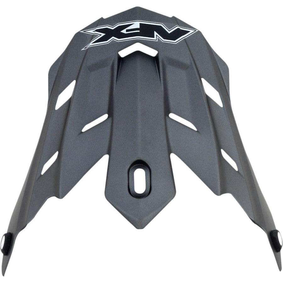 AFX FX-17/FX-17Y Helmet Peak — Solid - Frost Gray - Motor Psycho Sport