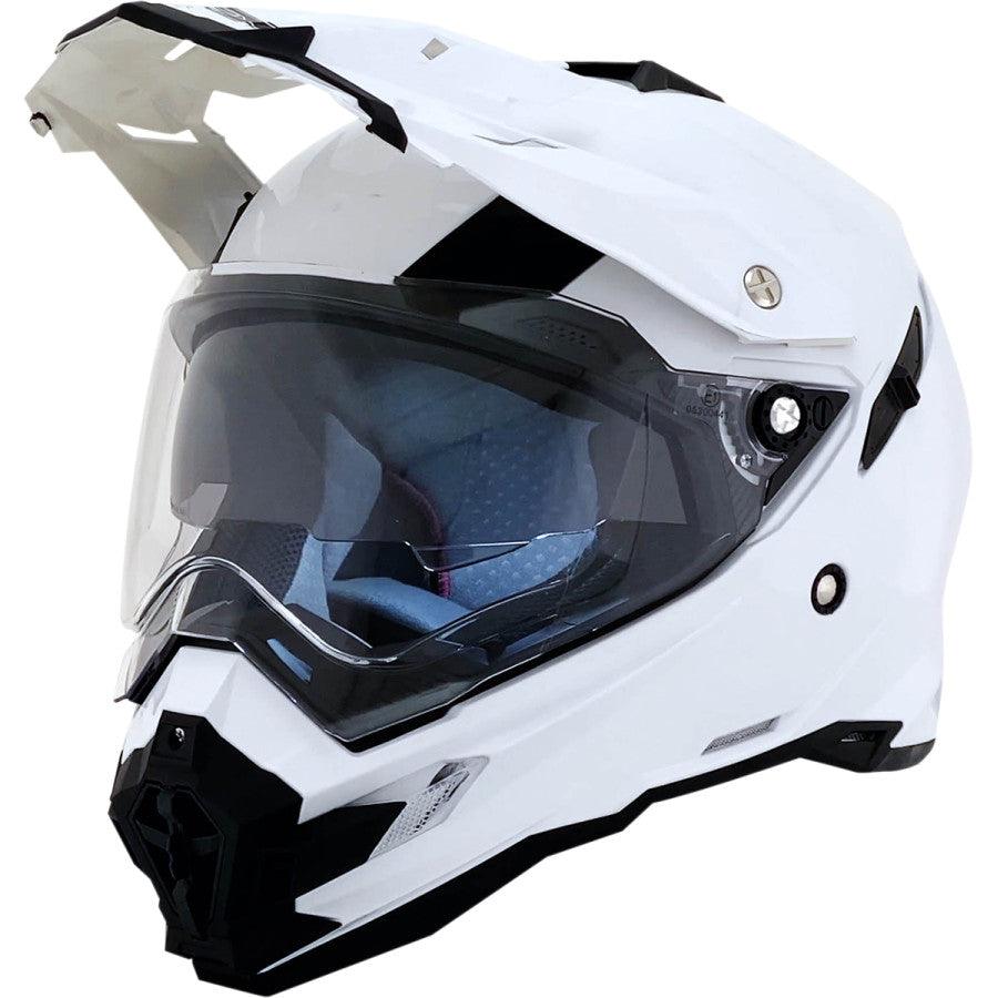 AFX FX-41DS Solid Helmet — Solid - Pearl White - Motor Psycho Sport