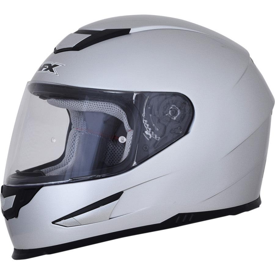 AFX FX-99 Solid Helmet - Silver - Motor Psycho Sport
