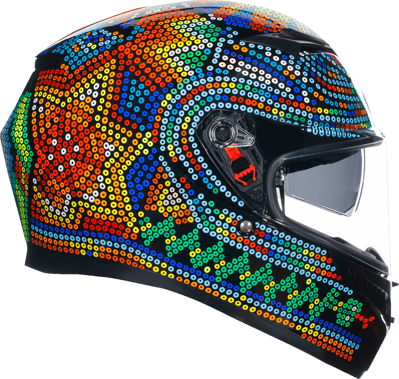 cold weather motorcycle sport helmet AGV K3 Rossi Winter Test 2018 Helmet