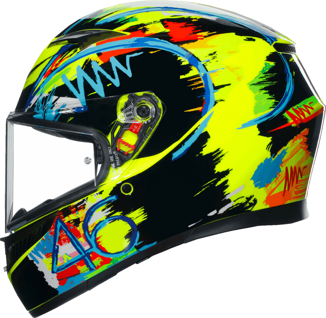 AGV K3 Helmet - Rossi Winter Test 2019 - Motor Psycho Sport