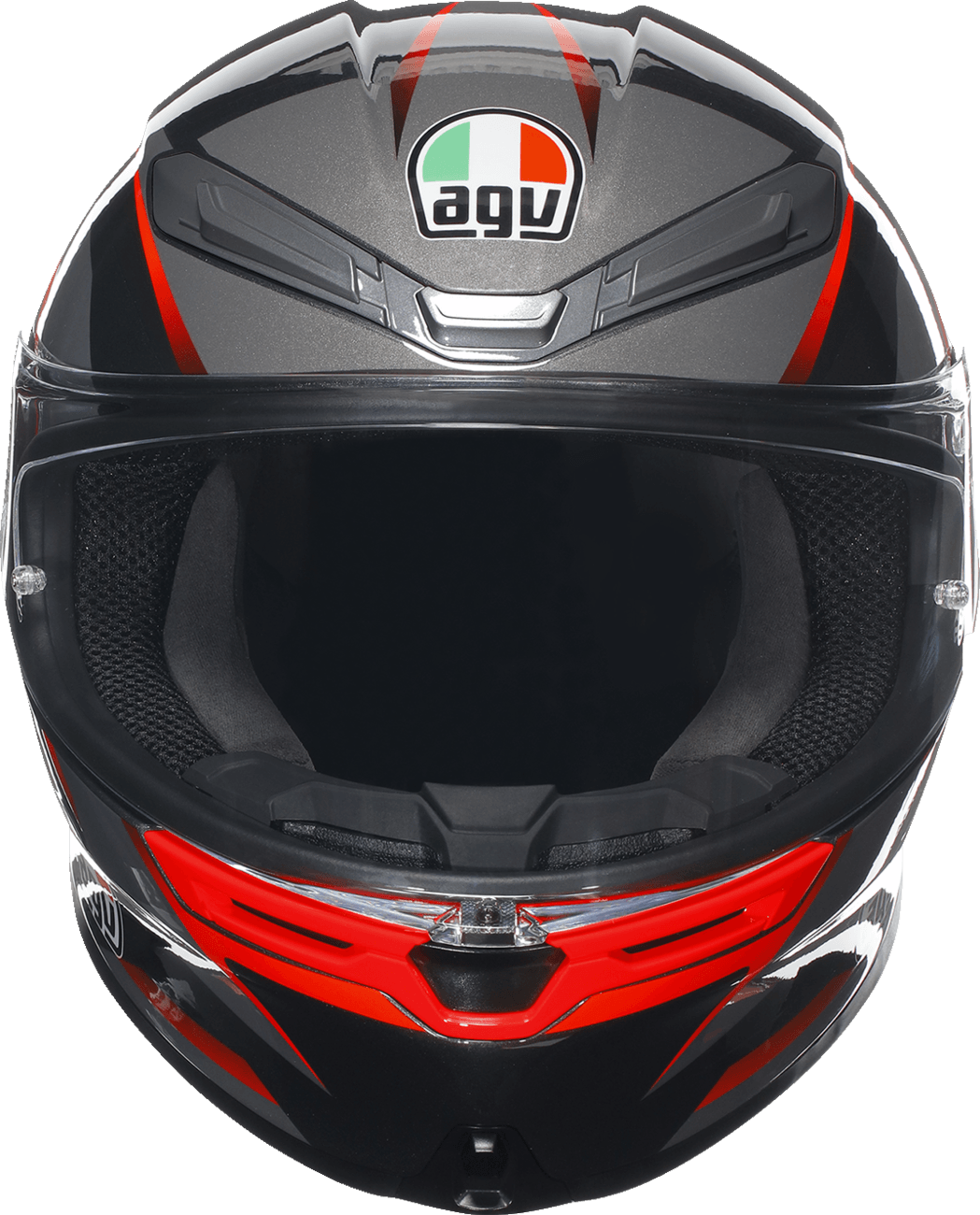 AGV K6 S Helmet - Slashcut Black/Grey/Red - Motor Psycho Sport