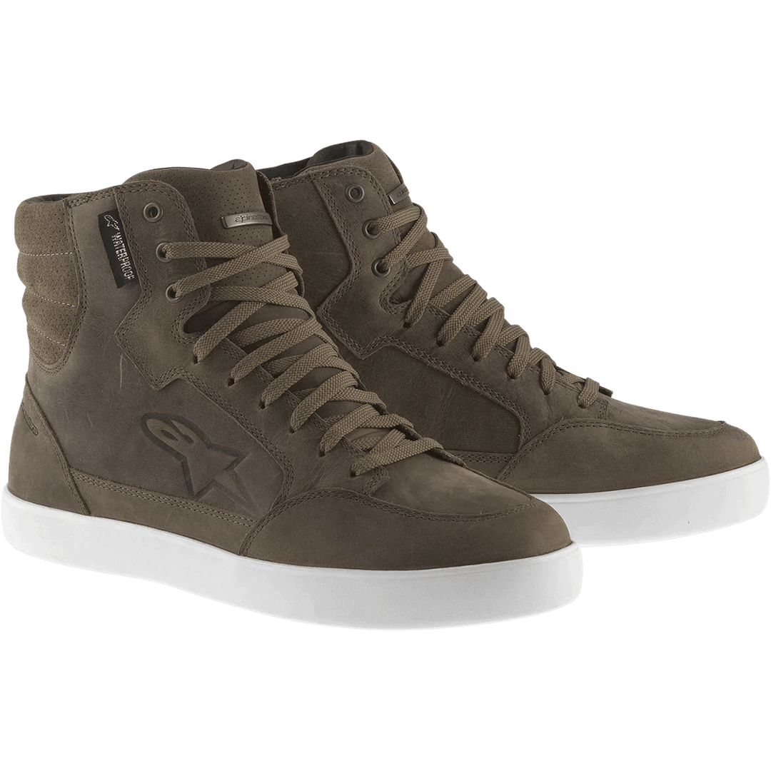 Alpinestars J-6 Waterproof Shoes Brown - Motor Psycho Sport