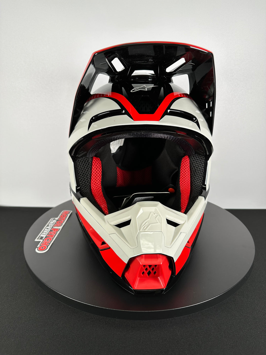 Alpinestars SM5 Beam Black/Gray/Red Glossy Helmet