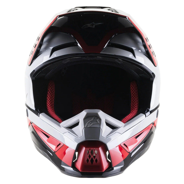 Alpinestars SM5 Beam Black/Gray/Red Glossy Helmet - Motor Psycho Sport