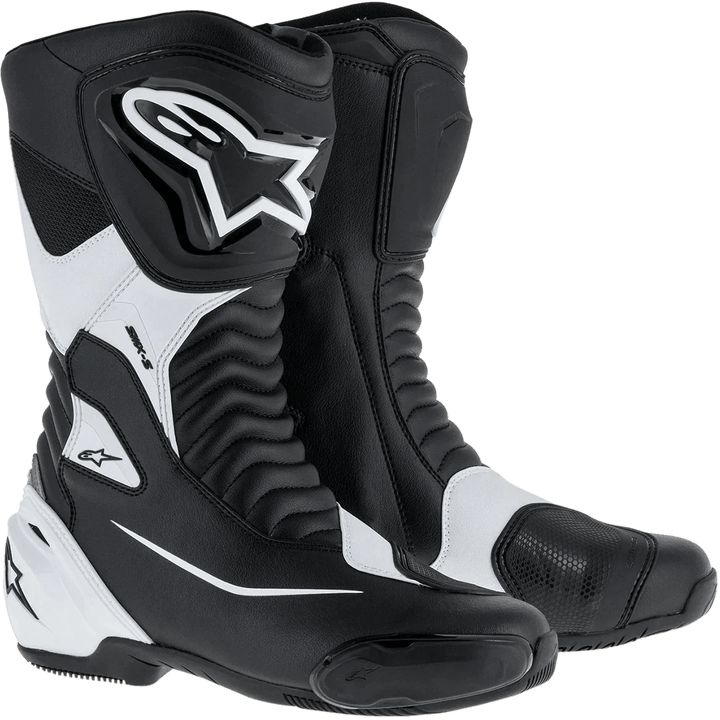 Alpinestars SMX S Black/White Boots - Motor Psycho Sport