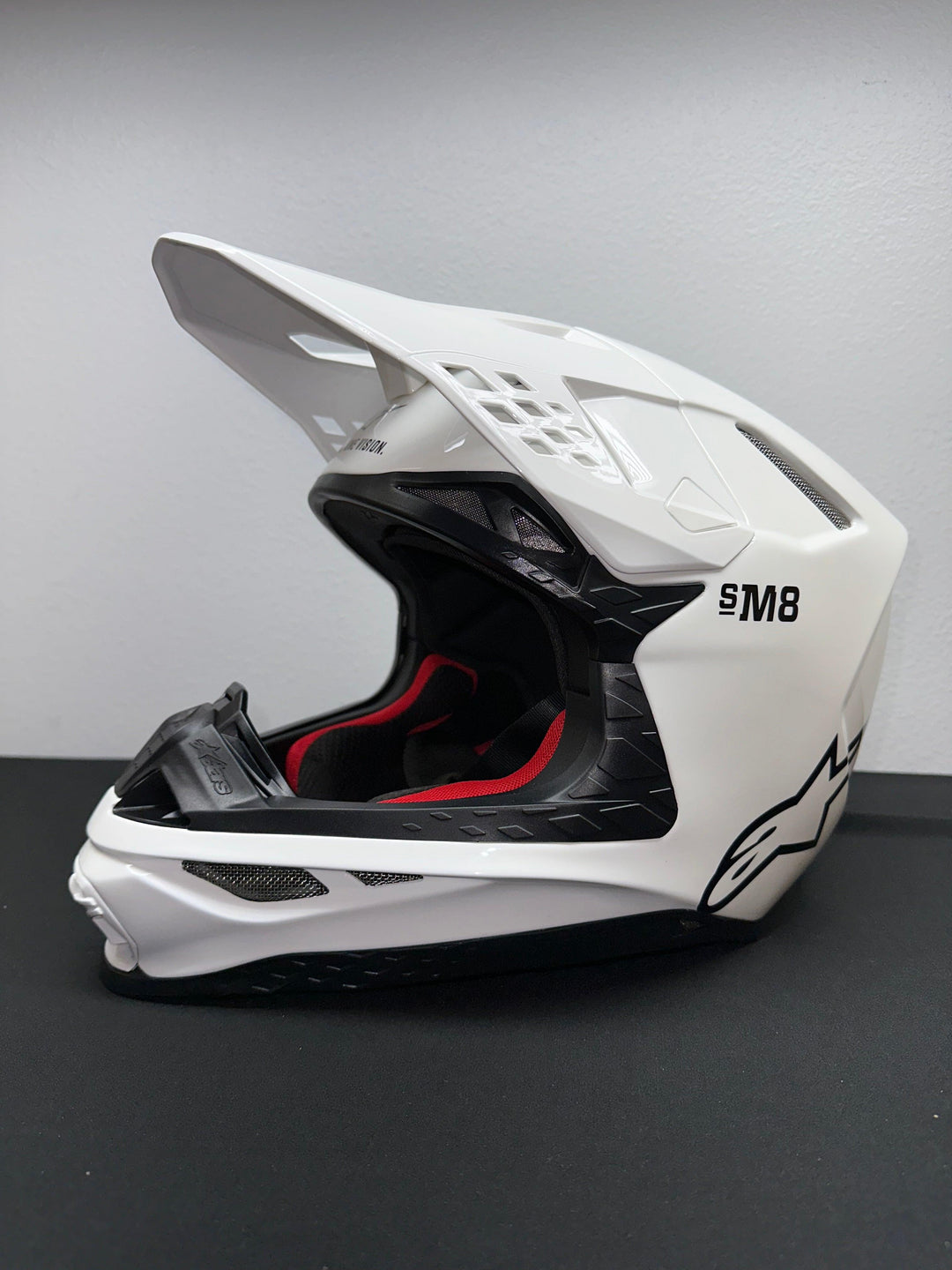 Alpinestars Supertech M8 Solid Gloss White Helmet - Motor Psycho Sport
