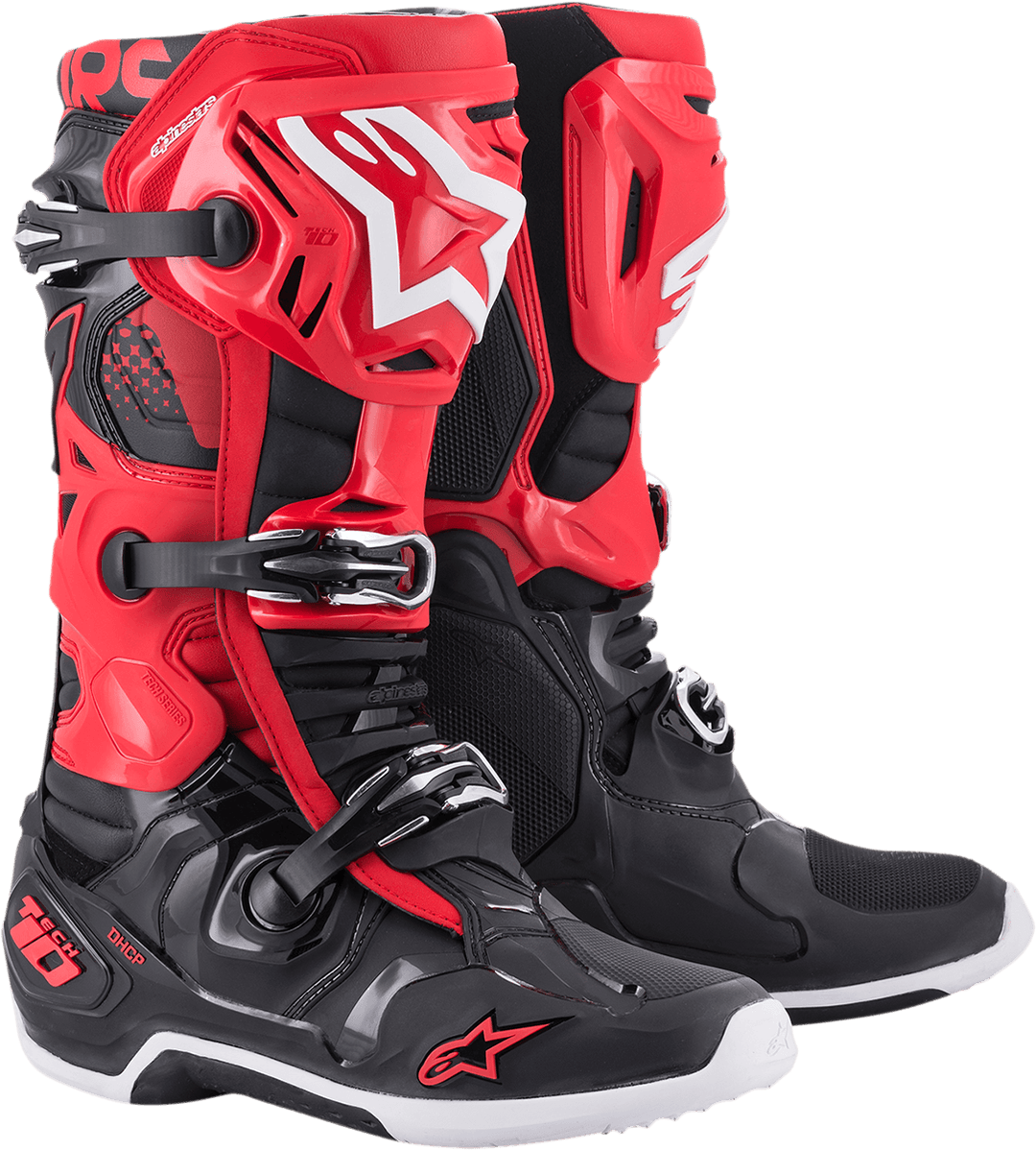 Alpinestars Tech 10 Boots - Black/Red - Motor Psycho Sport