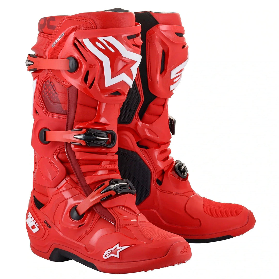 Alpinestars Tech 10 Boots - Red - Motor Psycho Sport