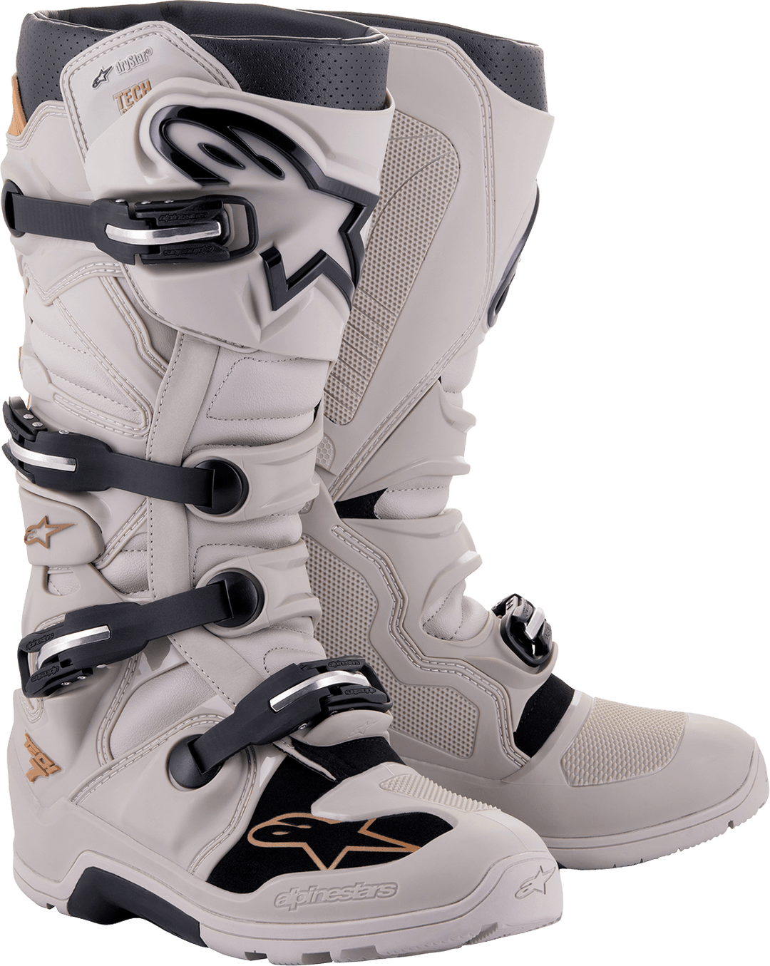 Alpinestars Tech 7 Enduro Drystar Gray Sand Boots - Motor Psycho Sport