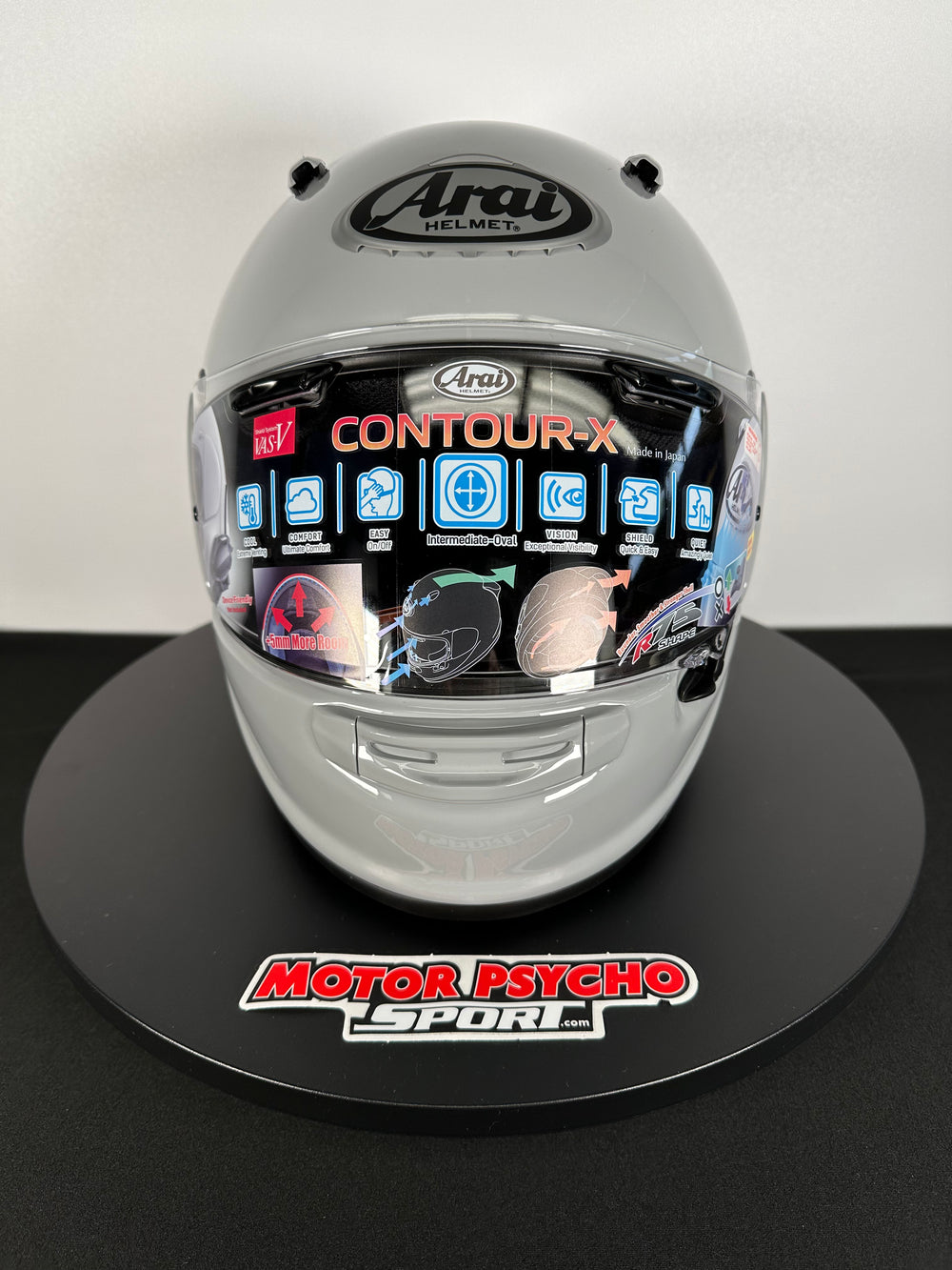 Arai Contour-X Helmet - Light Grey - Size Large - OPEN BOX - Motor Psycho Sport