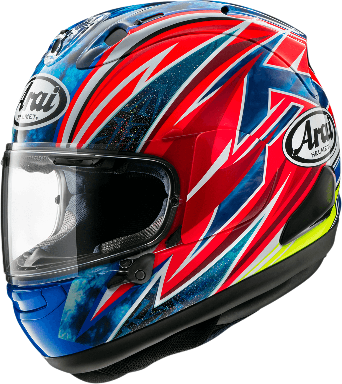 arai corsair x cbr helmet Corsair-X TATSUKI FROST Pit Lane Moto away ear pocket for speakers Arai Corsair-X Helmet - Ogura