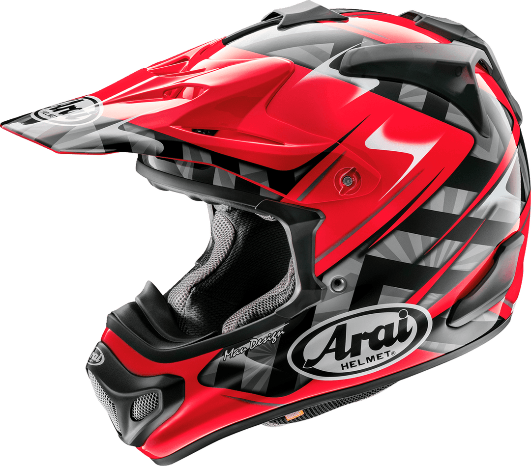 Arai VX-Pro4 Helmet - Scoop Red - Motor Psycho Sport