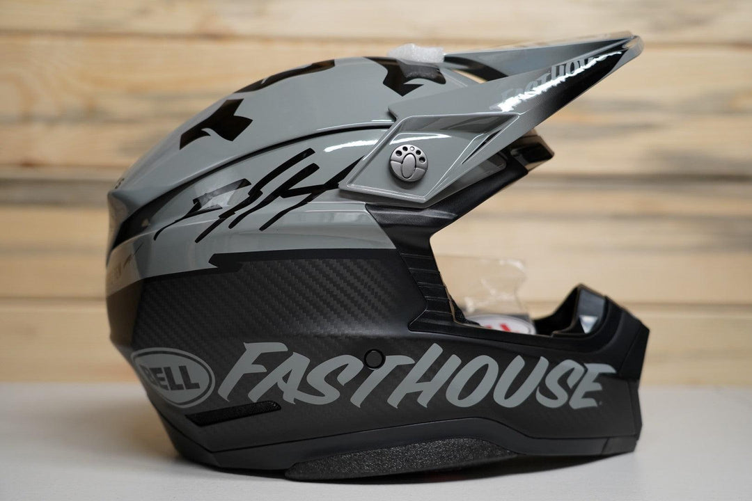 Bell Moto-10 Spherical Helmet - Fasthouse BMF Matte/Gloss Gray/Black - Motor Psycho Sport