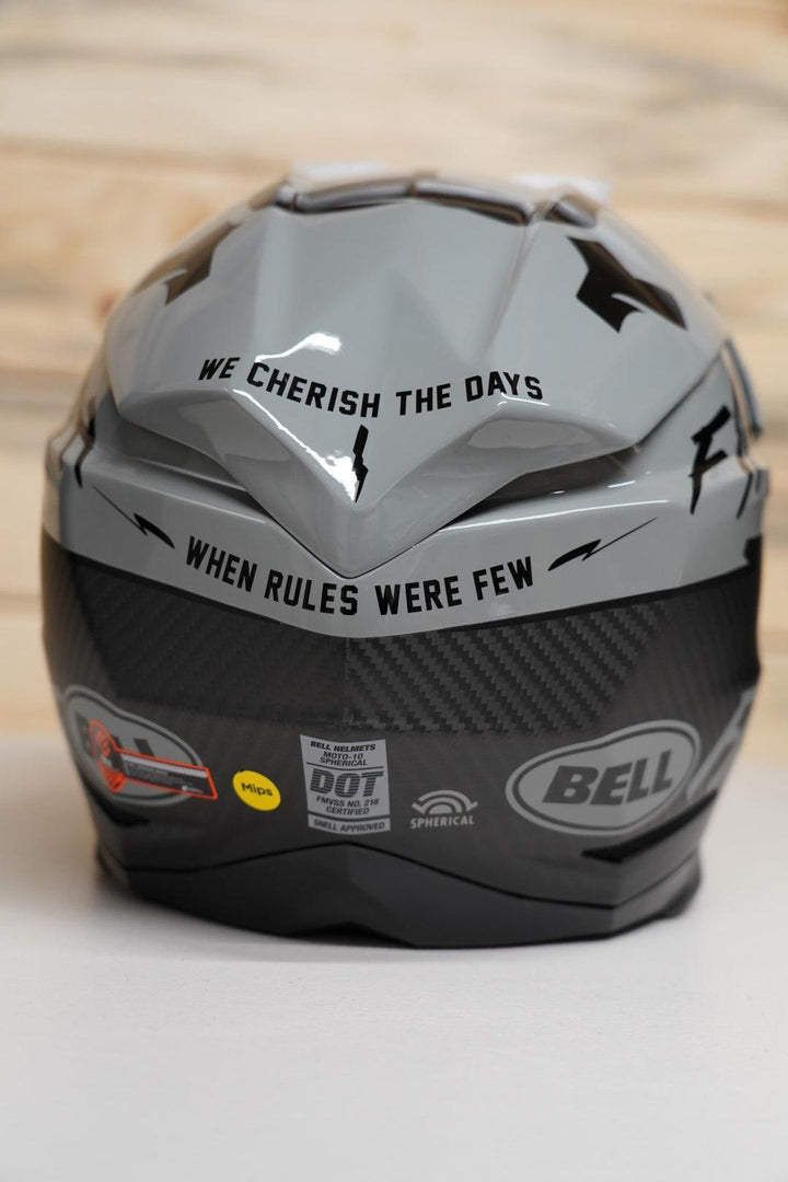 Bell Moto-10 Spherical Helmet - Fasthouse BMF Matte/Gloss Gray/Black - Motor Psycho Sport