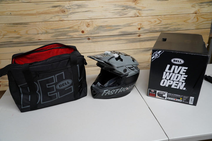 Bell Moto-10 Spherical Helmet - Fasthouse BMF Matte/Gloss Gray/Black - Motor Psycho Sport