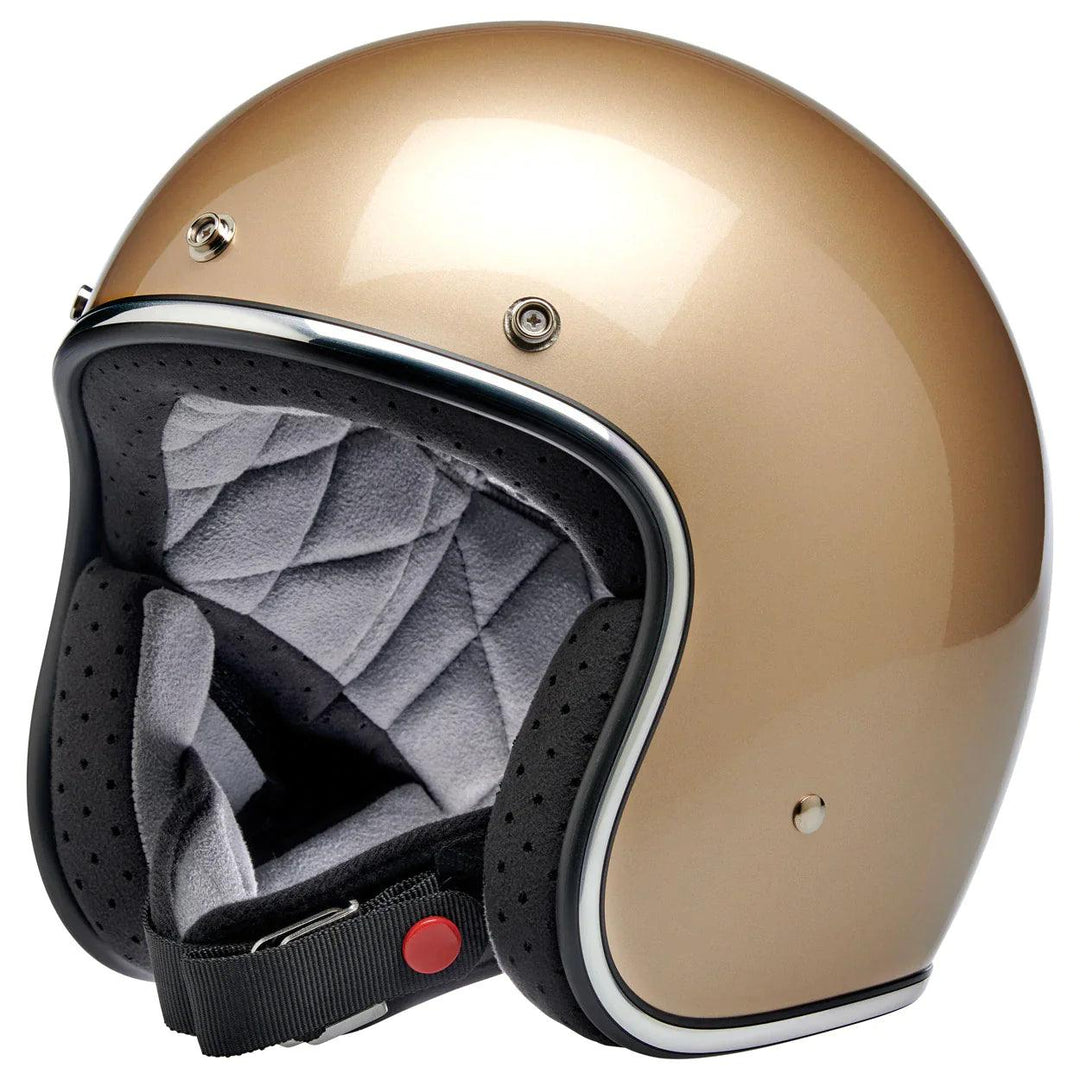 Biltwell Bonanza Helmet Metallic Champagne - Motor Psycho Sport