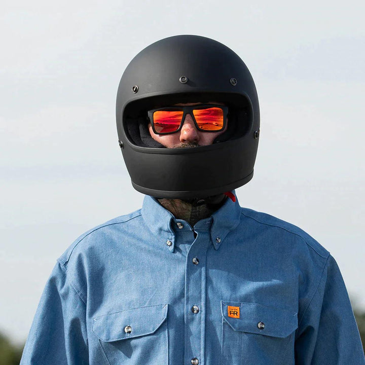 Biltwell Gringo ECE Helmet Flat Black - Motor Psycho Sport