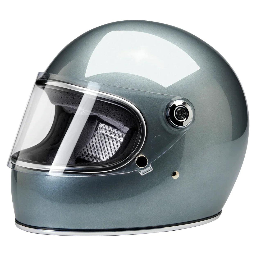 Biltwell Gringo S ECE Helmet Metallic Sterling - Motor Psycho Sport