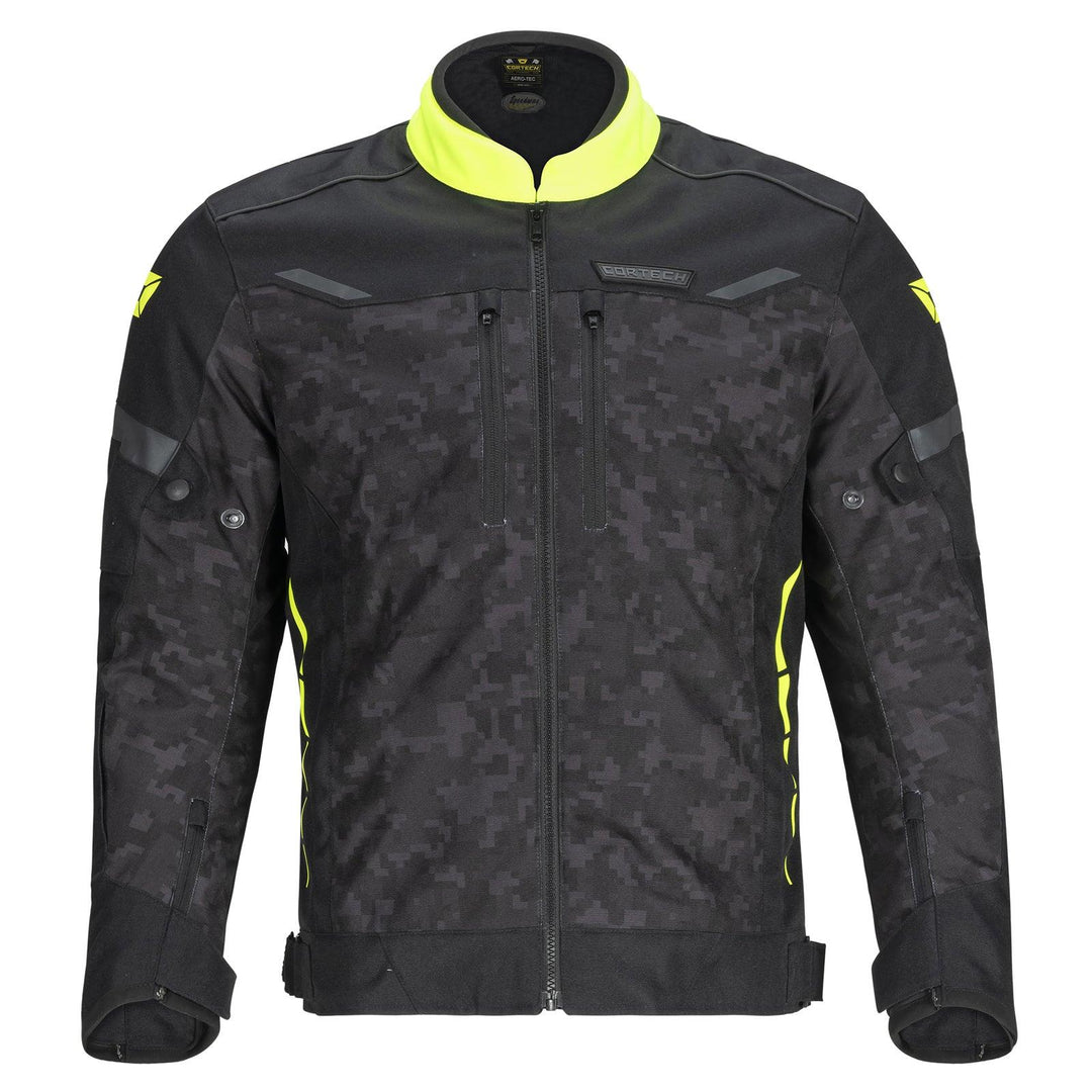 Cortech Men's Aero-Tec Jacket - Black/Camo/Hi-Viz - Motor Psycho Sport