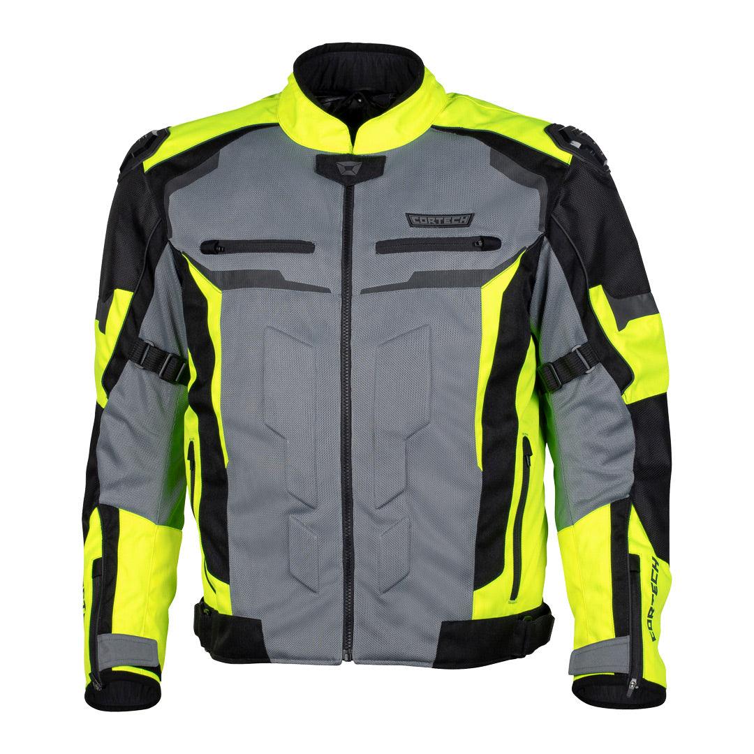 Cortech Men's Hyper-Flo Air Jacket - Hi-Viz/Grey - Motor Psycho Sport