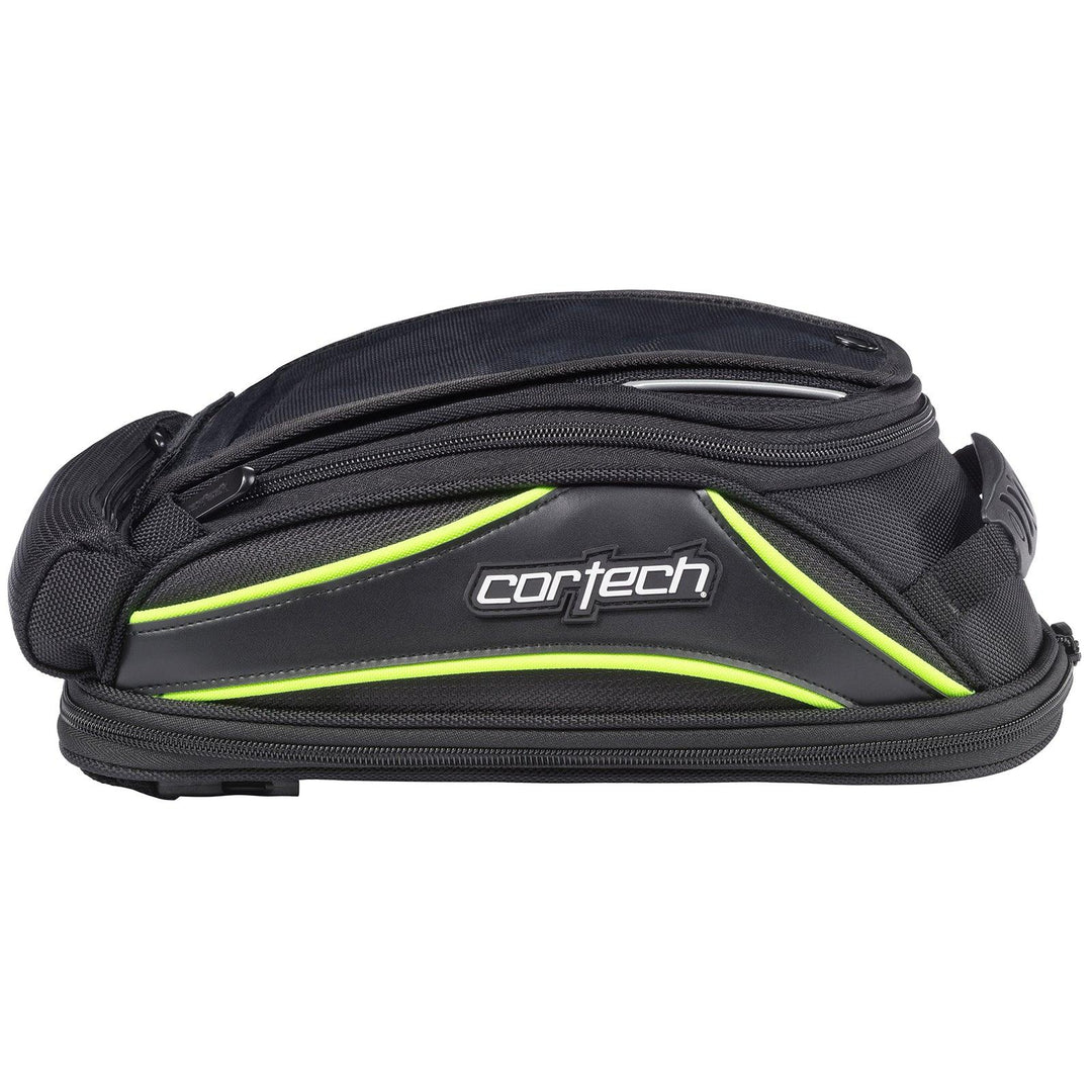 Cortech Super 2.0 10L Tank Bag - Black/Hi-Viz - Motor Psycho Sport