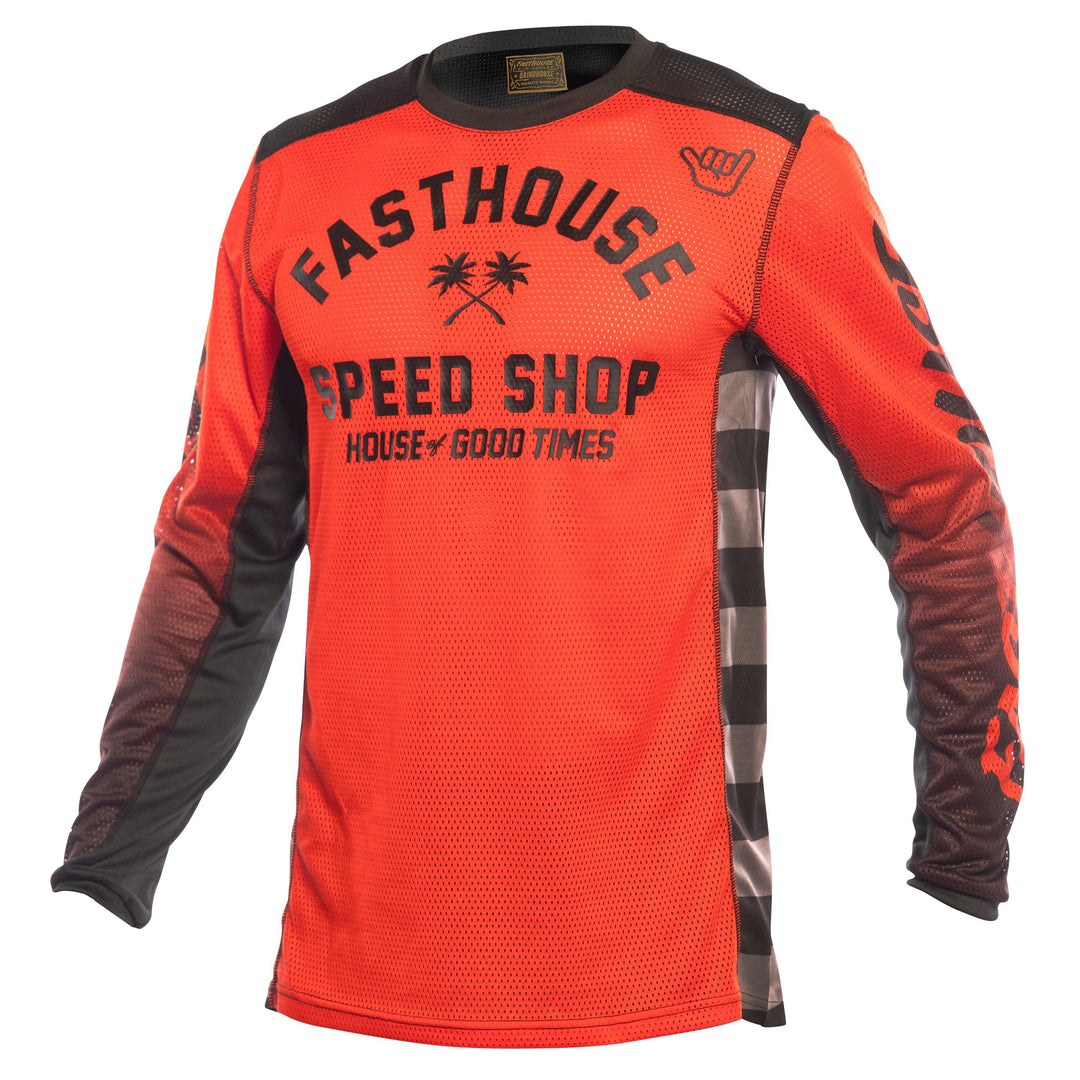 Fasthouse A/C Grindhouse Asher Jersey - Infrared/Black - Motor Psycho Sport