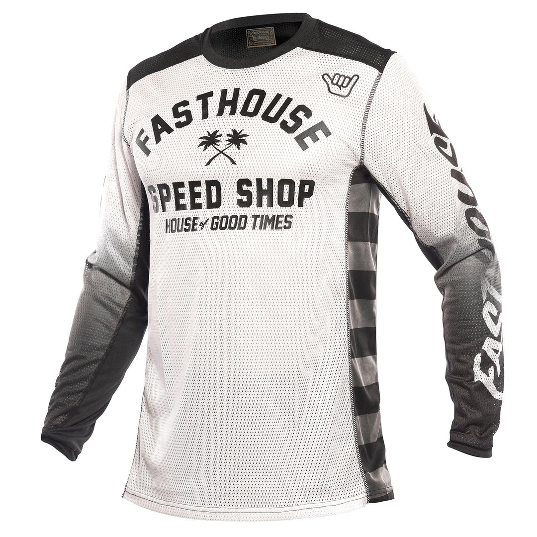 Fasthouse A/C Grindhouse Asher Jersey - White/Black - Motor Psycho Sport